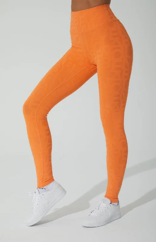 women tights with a side - stripe for a sporty lookDéese Fleur Legging 3D - Sunset