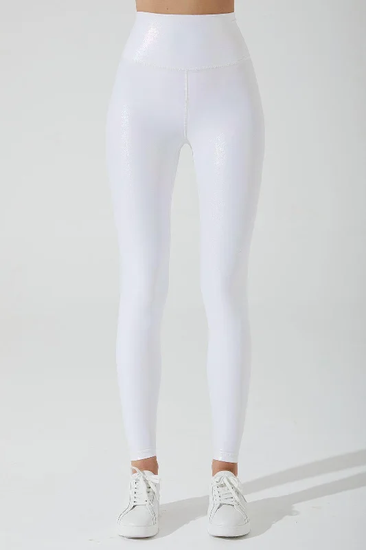 women tights with a control top for shapingIridescent Legging - Snow Dift