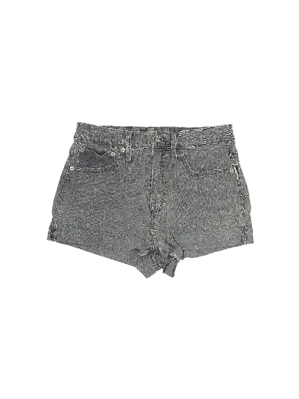 Women's Sequined Party Shorts in Gold for a Glamorous Night OutLow-Rise Denim Shorts in Light Wash