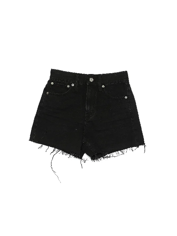 Women's Printed Animal Print Shorts in Brown and Black for a Bold and Fashion - Forward AppearanceMid-Rise Denim Shorts in Dark Wash