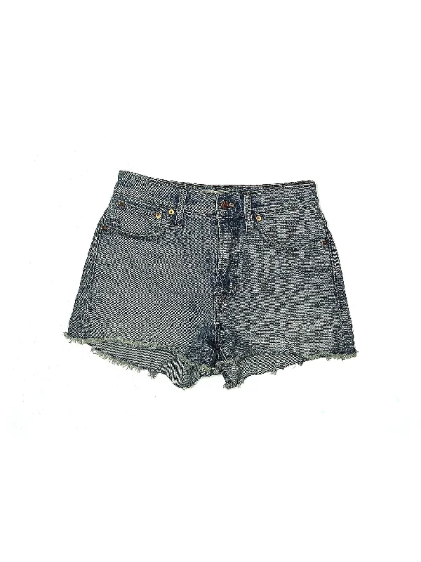 Women's Sequined Party Shorts in Gold for a Glamorous Night OutMid-Rise Denim Shorts in Light Wash