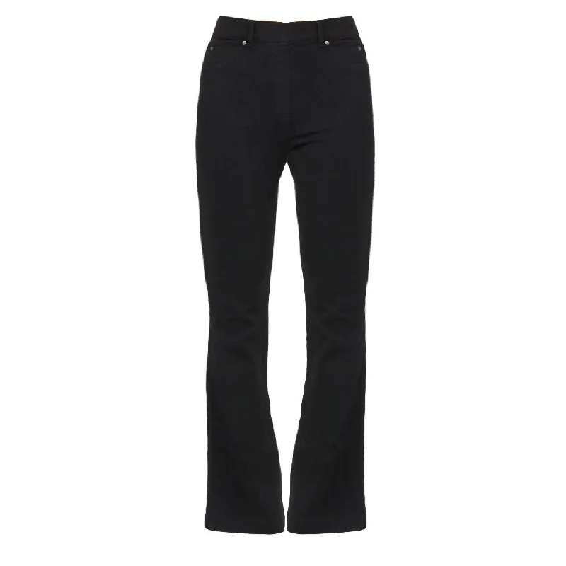 Wide - leg women jeans for a modern and relaxed vibeSPANX Women's Flare Denim Jeans Pants Clean Black