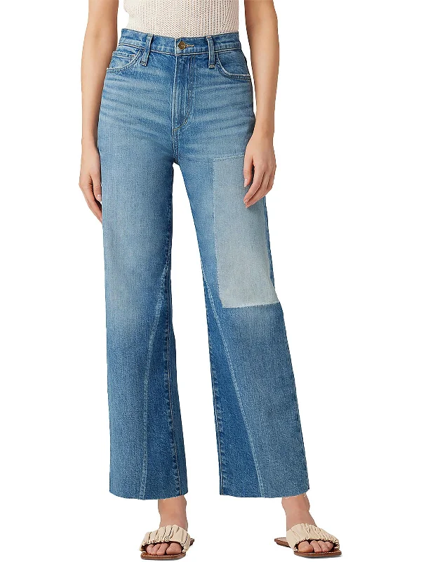 High - waisted women jeans for a flattering silhouetteThe Blake Womens High Rise Crop Wide Leg Jeans