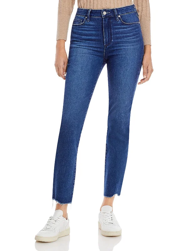 Straight - leg women jeans with a classic and timeless appealWomens High Rise Stretch Ankle Jeans