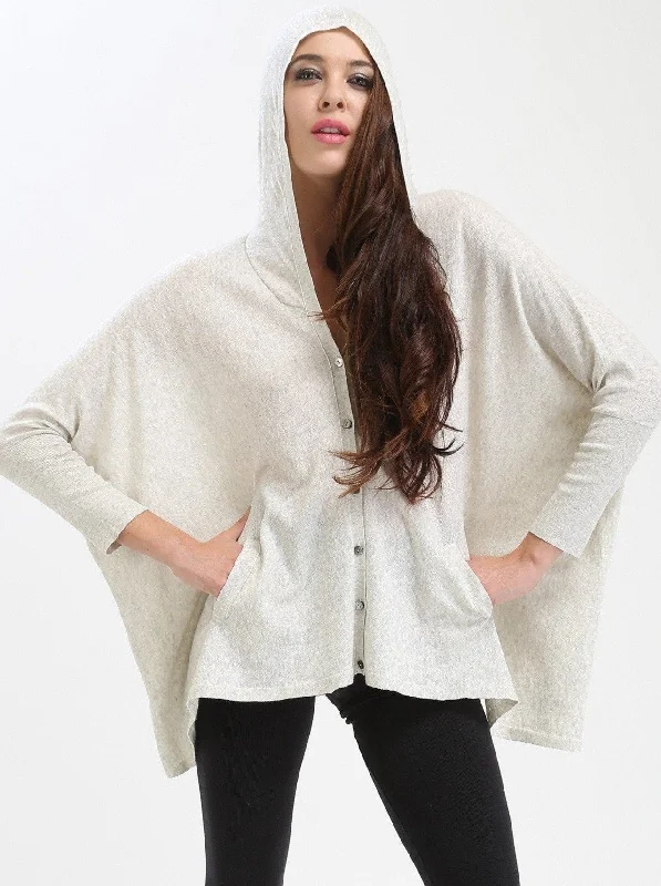 organic cotton women cardigan for an eco - friendly choiceBoxy Hoodie in Cotton