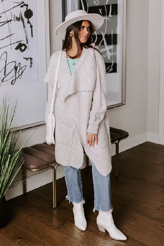 lightweight women cardigan for spring and fallFall Retreat Cardigan In Stone