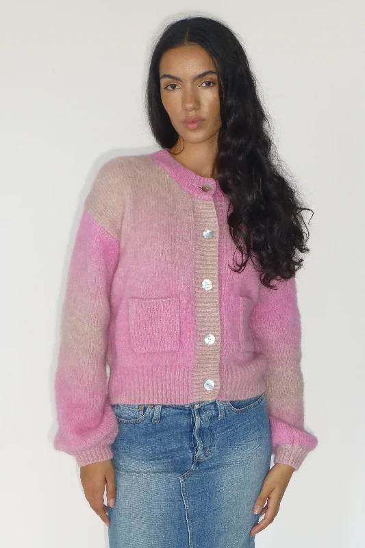 cable knit women cardigan with intricate patternsFlora Knit Cardigan