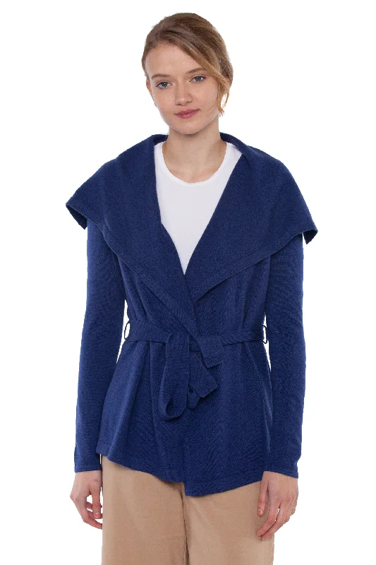 oversized women cardigan for a trendy and cozy lookJENNIE LIU WOMEN'S 100% PURE CASHMERE LONG SLEEVE BELTED CARDIGAN SWEATER