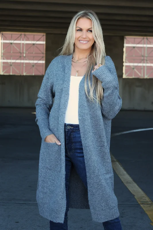 button down women cardigan with vintage buttonsSalem Cardigan - Heather Grey(FINAL SALE)