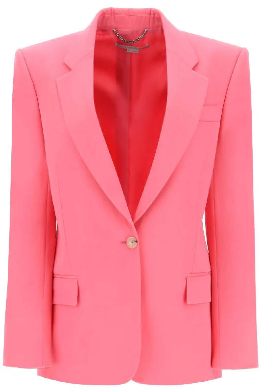 Plus Size Women's Double - Breasted Wool Blazers for Winter Office WearStella mccartney blazer in responsible wool 650095 3CU704 WATERMELON