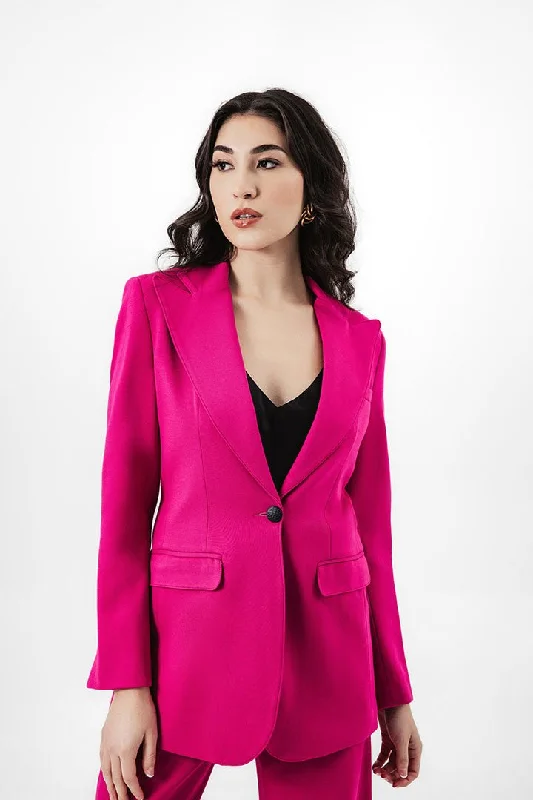 Double - Breasted Women's Polyester Blazers in Bright Colors for a Fun StyleTaylor Tailored Ponte Blazer