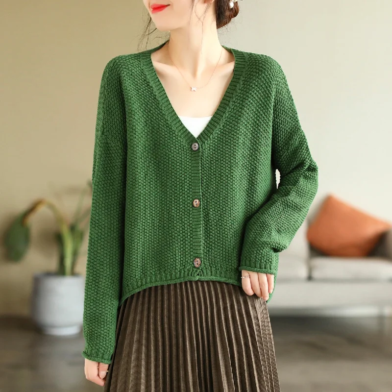 sequin embellished women cardigan for special occasionsWomen Autumn V-Neck Cotton Knitted Cardigan