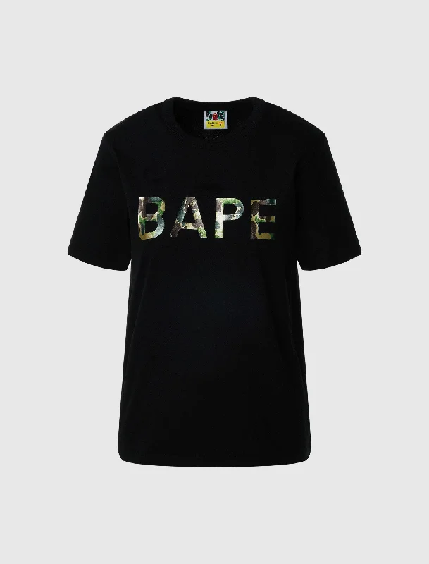 Tie - Dye Women T Shirt with a Bohemian VibeWOMEN'S GLITTER BAPE TEE