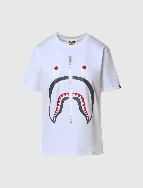 V - Neck Women T Shirt to Enhance the NecklineWOMEN'S SHARK TEE