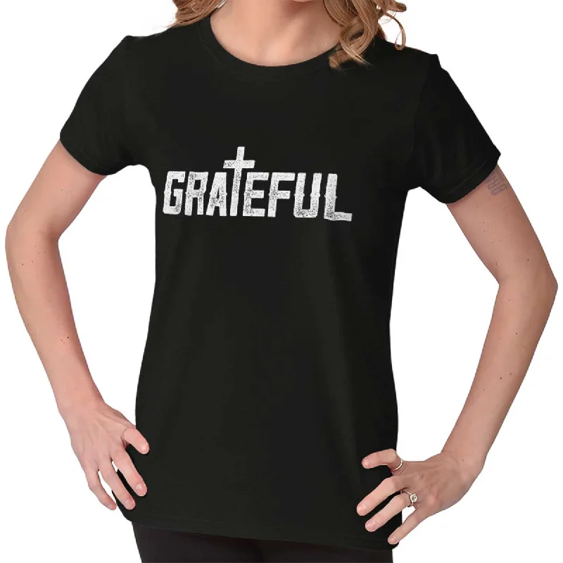 Striped Women T Shirt in a Classic PatternGrateful Ladies T Shirt