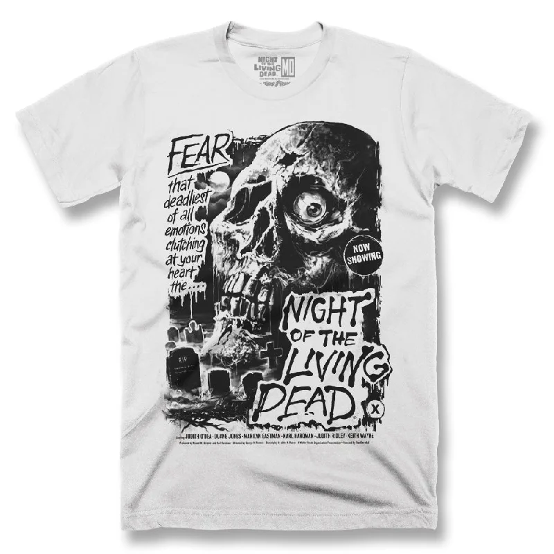 Puff Sleeve Women T Shirt for a Fashion - Forward LookNight Of The Living Dead Fear T-Shirt