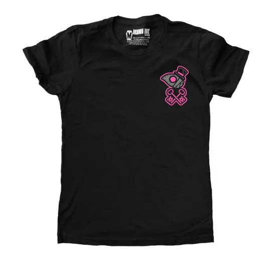 V - Neck Women T Shirt to Enhance the NecklinePlague Seeker Women Logo Tshirt