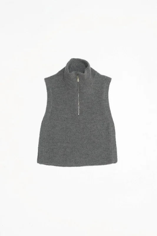 Longline Women's Mohair Sweater Dresses in a Loose FitThe Renn Vest In Heather