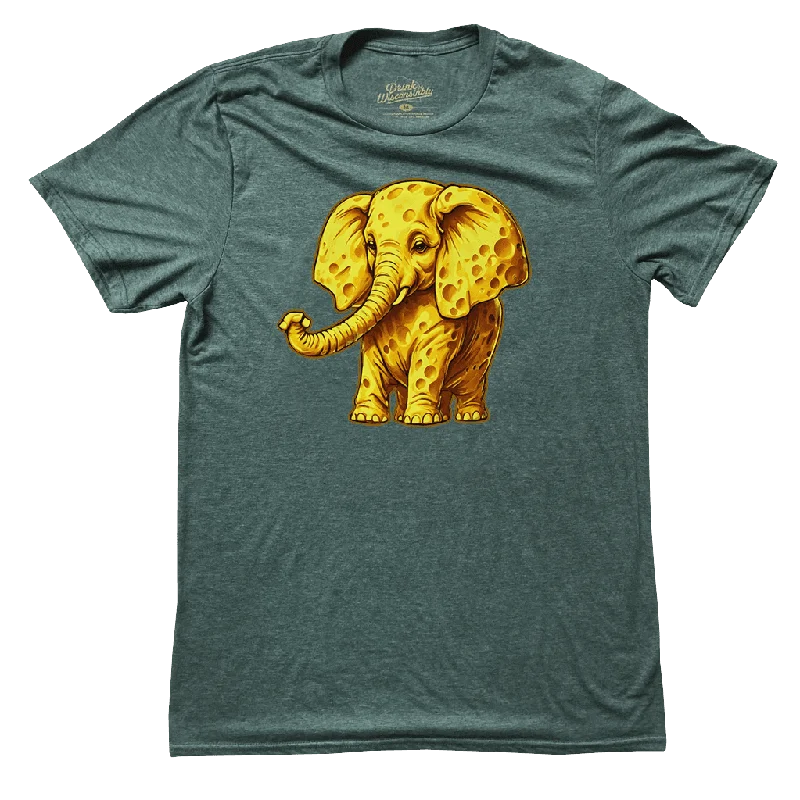 Floral Print Women T Shirt for a Feminine TouchWisconsin Cheddar Elephant T-Shirt