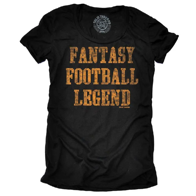 Crop Top Women T Shirt to Pair with High - Waisted BottomsWomen's Fantasy Football Legend T-shirt