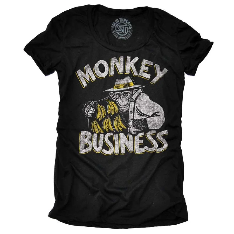 Muscle Women T Shirt for a Sporty and Casual LookWomen's Monkey Business T-Shirt