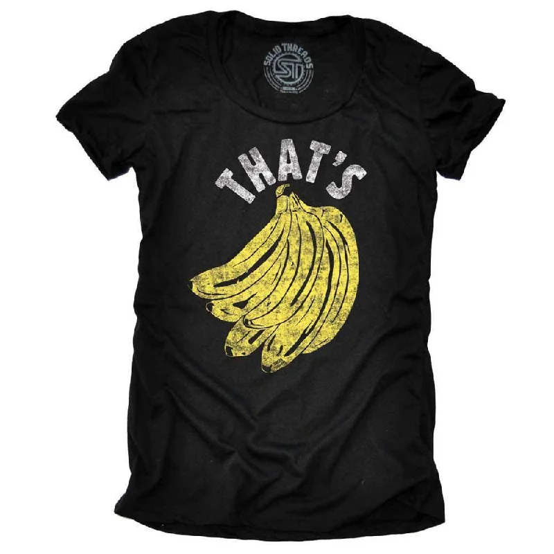 Crew Neck Women T Shirt with a Timeless DesignWomen's That's Bananas T-shirt