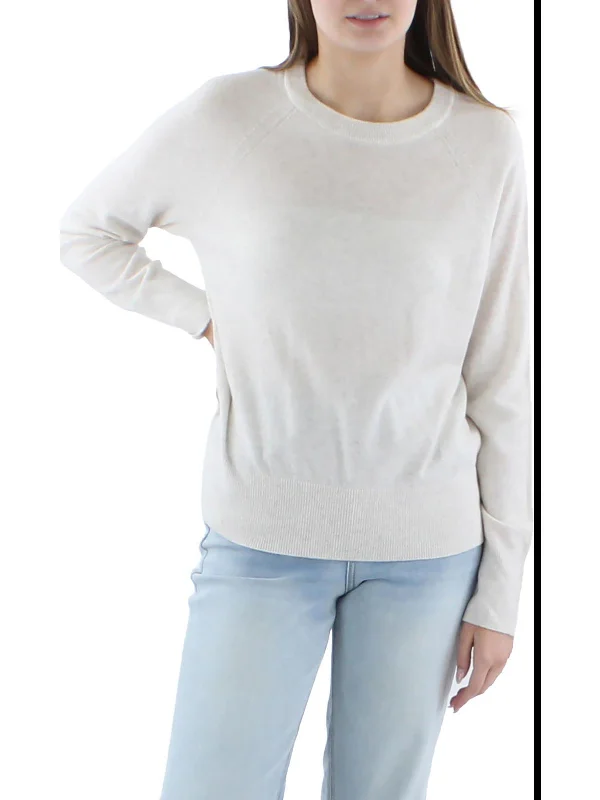 Belted Women's Cotton Blend Sweater Dresses for a Casual LookWomens Wool Cashmere Crewneck Sweater