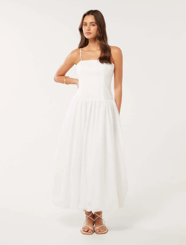 Ball Gown Women Dress with a Full Skirt for a Princess - like LookCamila Bubble Hem Midi Dress