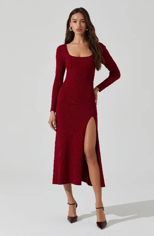 A - Line Women's Merino Wool Sweater Dresses in Classic StylesKylie sweater dress