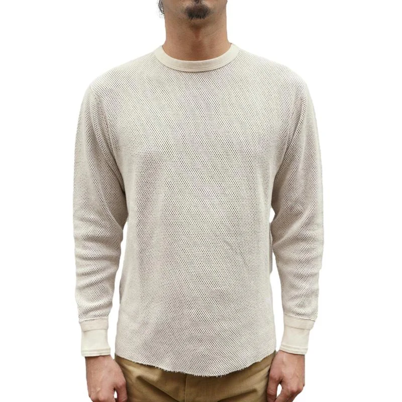 Loop & Weft Double Face Hex Honeycomb Crewneck Thermal (Ivory)