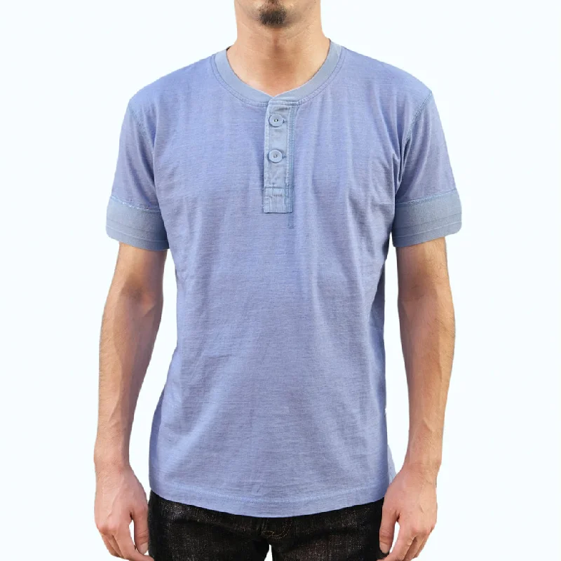 Pure Blue Japan Pale Indigo Jersey Henley