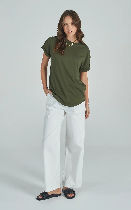 Slouchy Forest Green Tee