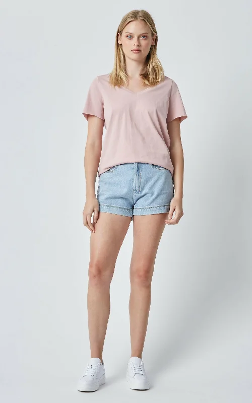 Yenny V-Neck Dusty Pink Tee