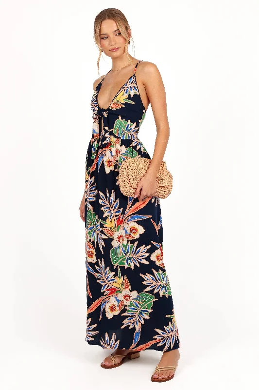 Wrap - style maxi dresses in linen for a comfortable and stylish vacationJodie Maxi Dress - Oceana Garden