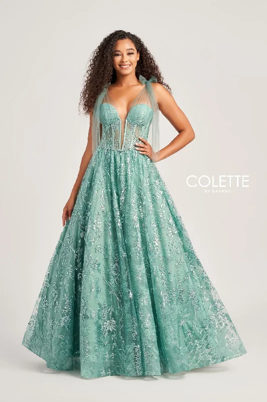 Wedding guest dresses with abstract prints and long trainsColette CL5236 Long Glitter Formal Sequin Prom Dress