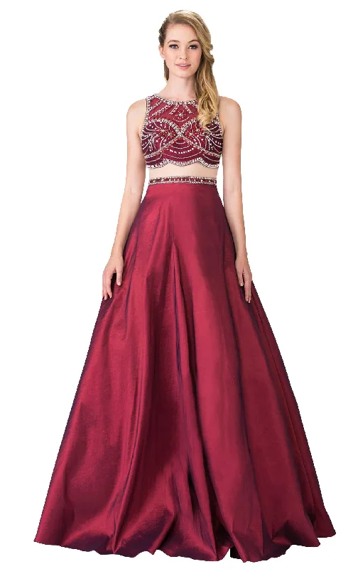 Prom dresses with one - shoulder designs and feather accents for a bold statementElizabeth K GL2250 Dress