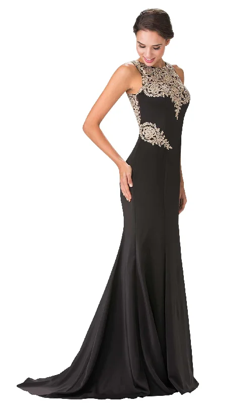 Formal dresses with ruched back panels and button - down fronts for a unique and flattering fitElizabeth K GL2312 Dress