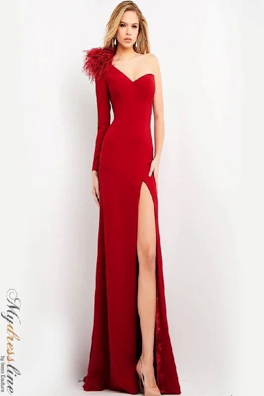 Prom dresses with illusion necklines and crystal embellishments for a formal affairJovani 06444