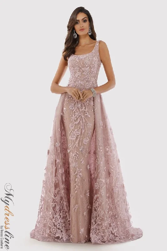 Formal dresses with side - slit pockets and beaded accents for a practical and stylish formal eventLara 29786