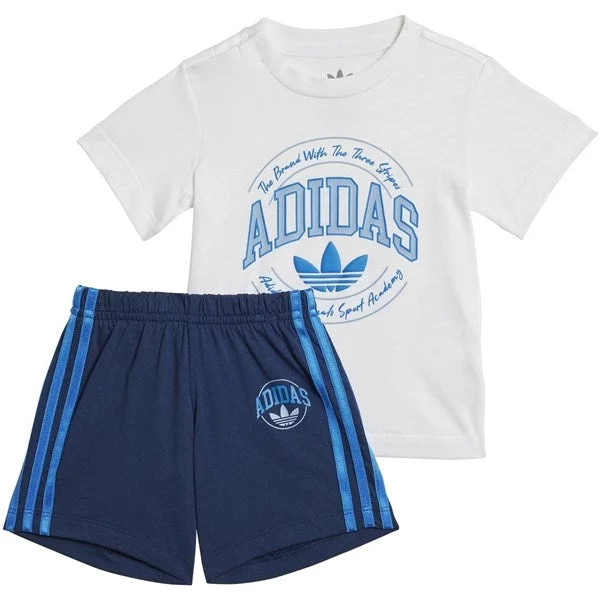 Denim Women Shorts with Distressed Details for a Casual Vibeadidas Originals White/Night Indigo Shorts Tee Set