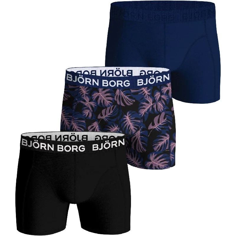 Twill Women Shorts with a Smooth Texture and DurabilityBjörn Borg Multipack 2 Core Boxer Shorts 3-pack