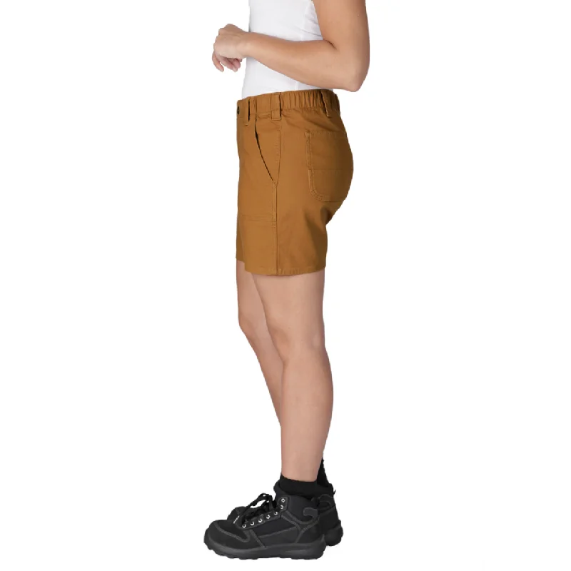 Stretchable Women Shorts for Maximum MobilityCarhartt WOMENS Relaxed fit canvas work short (BS5730)