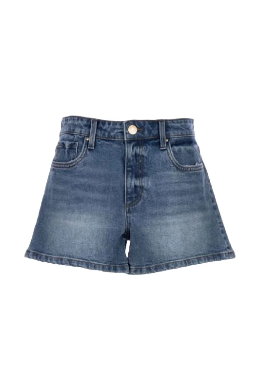 Leather Look Women Shorts for an Edgy and Chic StyleJane High Rise Short In Distinguished