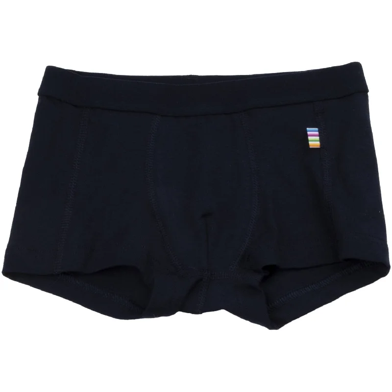 Cuffed Women Shorts for a Laid - Back and Trendy LookJoha Cotton Navy Boxer Shorts