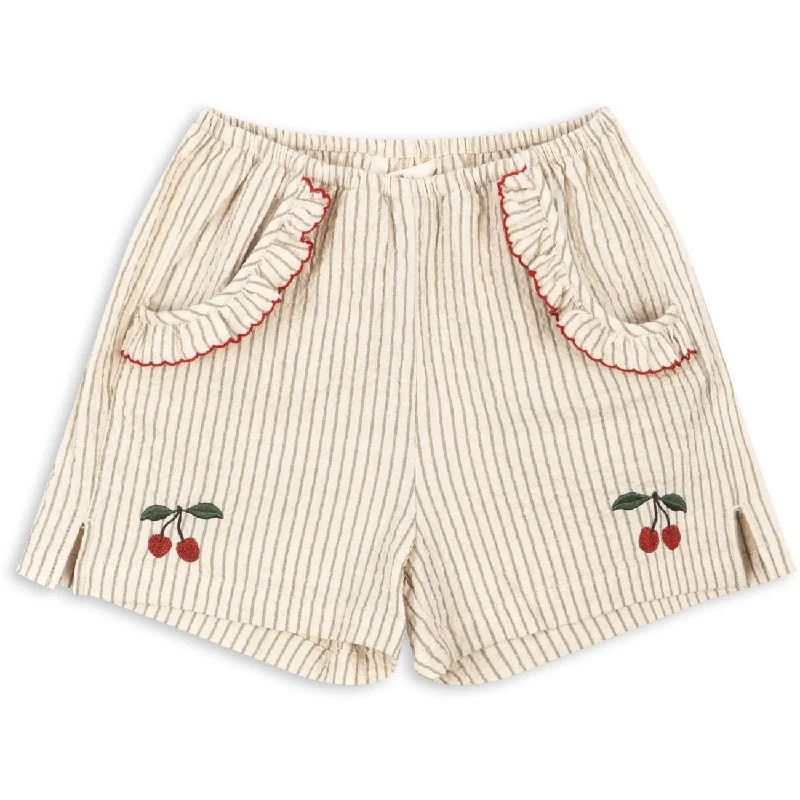 Ruffled Hem Women Shorts to Add a Feminine TouchKonges Sløjd Tea Stripe Ellie Frill Shorts