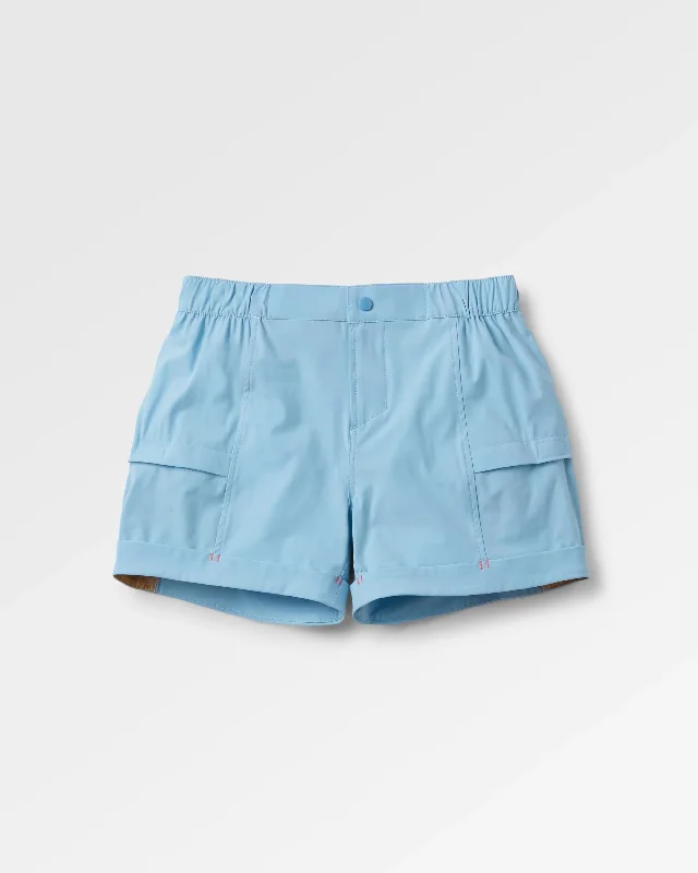 Ruffled Hem Women Shorts to Add a Feminine TouchLaura All Purpose Short - Cornflower