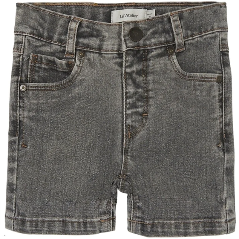 Printed Animal Print Women Shorts for a Wild and Stylish AppearanceLil'Atelier Light Grey Denim Ryan Regular Shorts