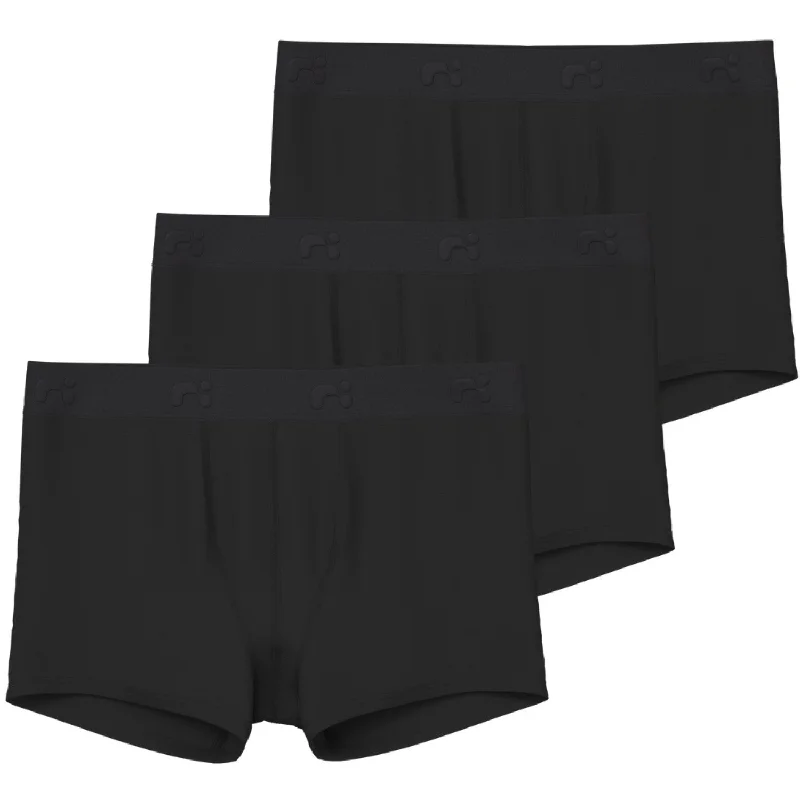 Linen Women Shorts for Breathable Comfort in Hot WeatherName It Black Boxer Shorts 3-pack Noos