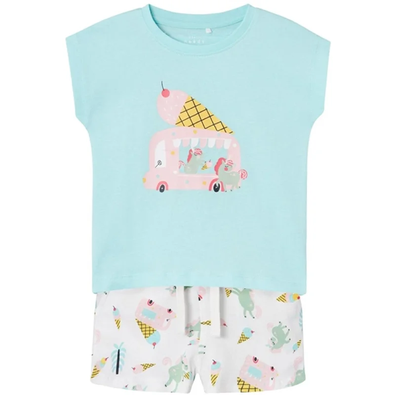 Bermuda Women Shorts for a Classic and Sophisticated LookName it Blue Tint Unicorns And Icecreams Vigea T-Shirt Set