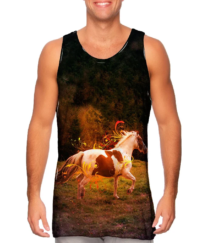 Women's Spaghetti Strap Tank Tops with Geometric PatternsOrnament Horse